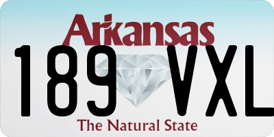 AR license plate 189VXL