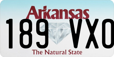 AR license plate 189VXO