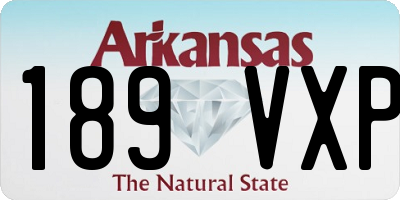 AR license plate 189VXP