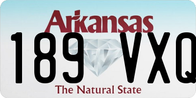 AR license plate 189VXQ
