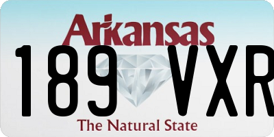AR license plate 189VXR