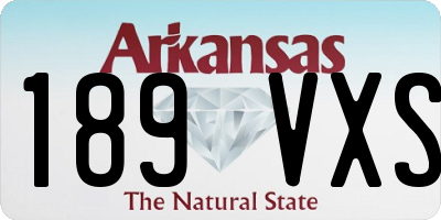 AR license plate 189VXS