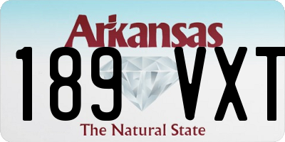 AR license plate 189VXT