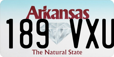 AR license plate 189VXU