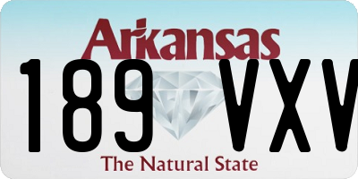AR license plate 189VXV