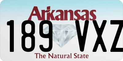 AR license plate 189VXZ