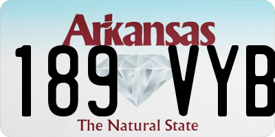 AR license plate 189VYB
