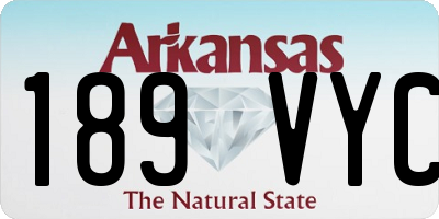 AR license plate 189VYC
