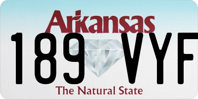 AR license plate 189VYF