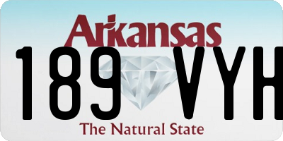 AR license plate 189VYH