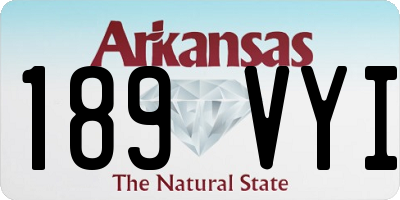 AR license plate 189VYI