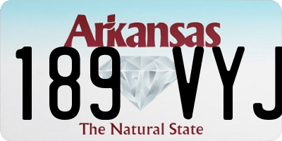 AR license plate 189VYJ