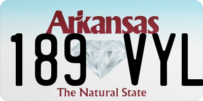 AR license plate 189VYL
