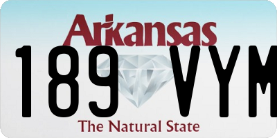 AR license plate 189VYM
