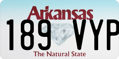 AR license plate 189VYP