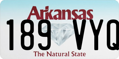 AR license plate 189VYQ