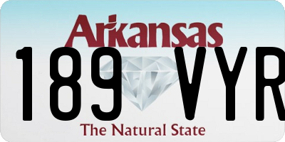 AR license plate 189VYR