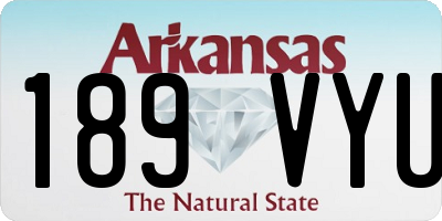 AR license plate 189VYU