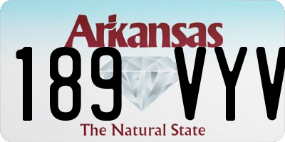 AR license plate 189VYV