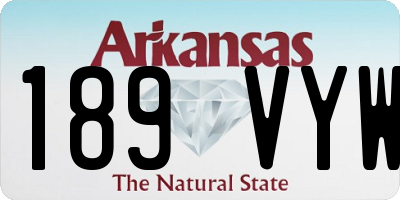 AR license plate 189VYW