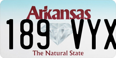 AR license plate 189VYX