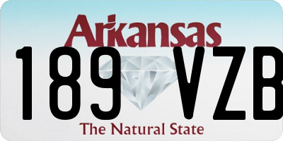 AR license plate 189VZB
