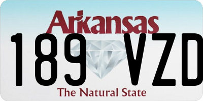 AR license plate 189VZD