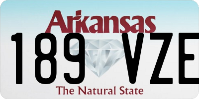 AR license plate 189VZE