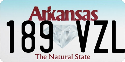 AR license plate 189VZL