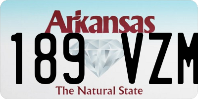 AR license plate 189VZM