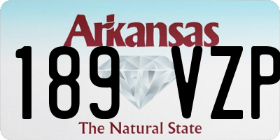 AR license plate 189VZP
