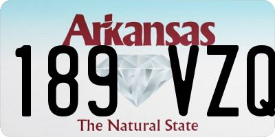 AR license plate 189VZQ
