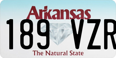 AR license plate 189VZR