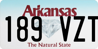 AR license plate 189VZT