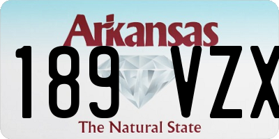 AR license plate 189VZX