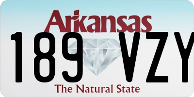 AR license plate 189VZY
