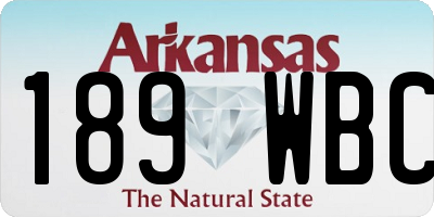 AR license plate 189WBC