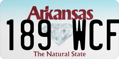 AR license plate 189WCF