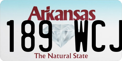 AR license plate 189WCJ