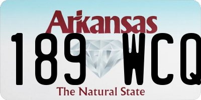 AR license plate 189WCQ