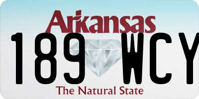 AR license plate 189WCY