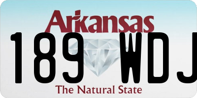 AR license plate 189WDJ