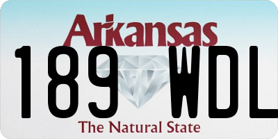 AR license plate 189WDL