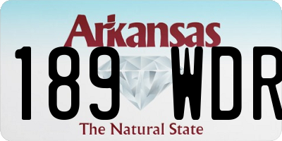 AR license plate 189WDR