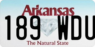 AR license plate 189WDU