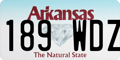AR license plate 189WDZ