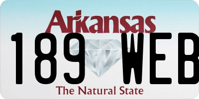 AR license plate 189WEB