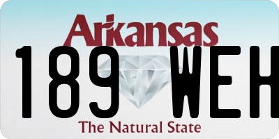 AR license plate 189WEH