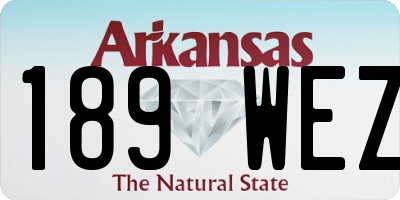 AR license plate 189WEZ