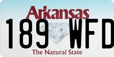 AR license plate 189WFD